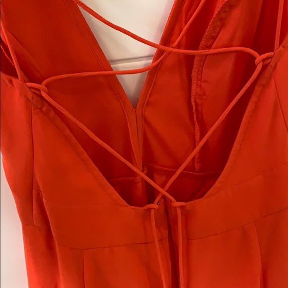 ASOS coral open back prom dress - Picture 3 of 3